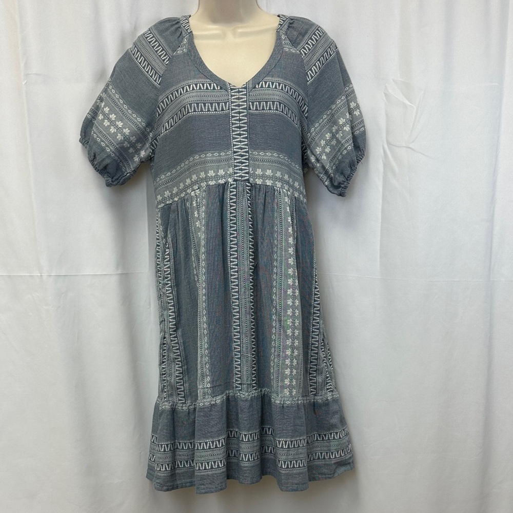 Gray Patterned Women's Dress